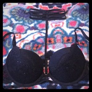 NWT La SENZA Lace Push-up Bra w/ Detachable Choker